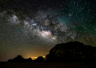 Milky Way in Wadi Rum desert