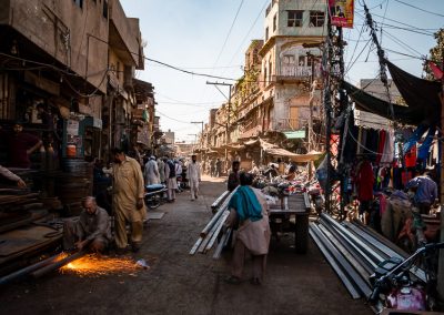 Blacksmiths street in Lahore